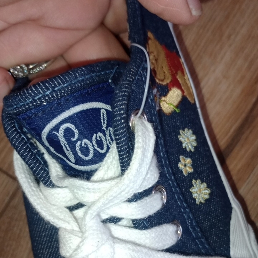 Winnie the Pooh Denim Platform Sneakers - Women's Blue - Picture 6 of 8